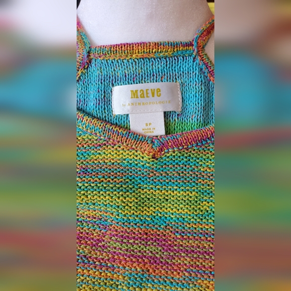 Anthropologie Maeve Colorful Tanktop and Sweater set - Picture 6 of 8